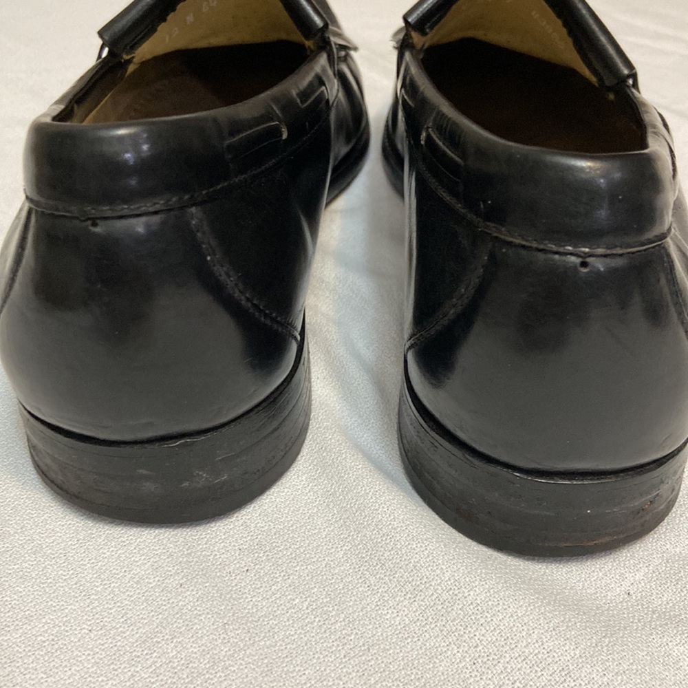 Mens Black Genuine Leather SAS Kiltie Tassel Loafer Shoes  Size 12 N - Picture 10 of 10
